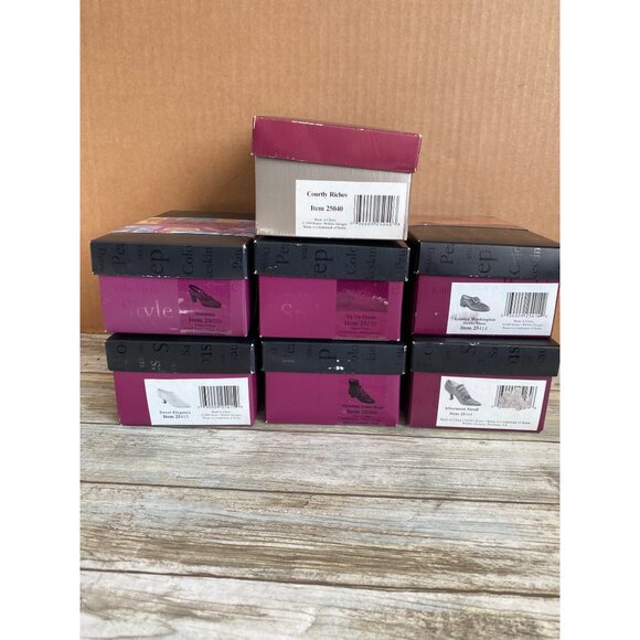 Just the Right Shoe by Raine Mini Shoe Figurines New in Box Lot of 7 - Picture 3 of 16
